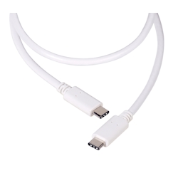 Vivanco USB 2.0-Kabel USB-C-Stecker auf USB-C-Stecker, 1,2 m, weiß Image
