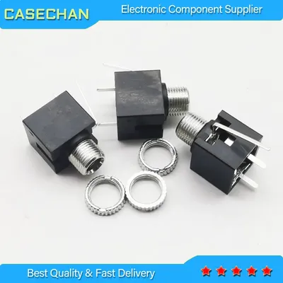 10Pcs Good Quality 3.5mm Female Audio Connector 3 Pin DIP Headphone Jack Socket Mono Channel PJ-301M