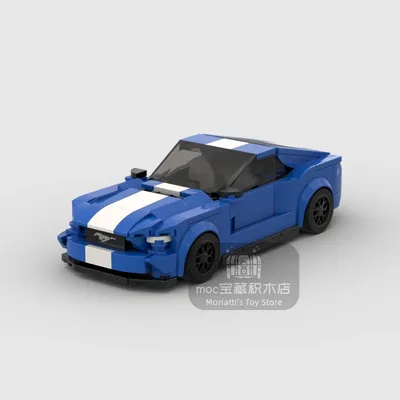 MOC Mustang 344pcs Car Speed Champion Racer FIT Brick Racing Super Building Block Bricks Toys Kids