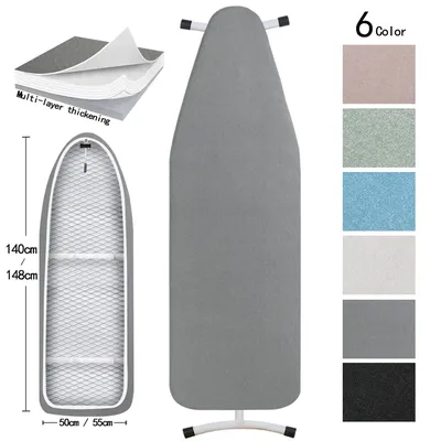 Ironing Board Cover Scorch Resistant, Cotton Cloth Ironing Cover with Padding Heat Reflective Heavy
