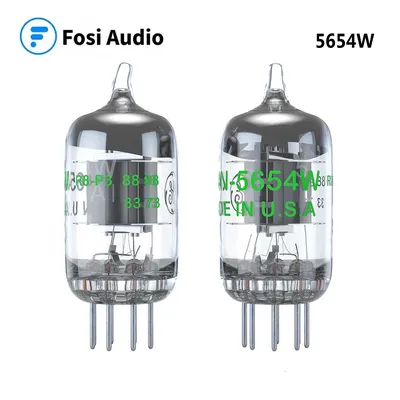 Fosi Audio 2Pcs 5654W Vacuum Tubes 7-Pin Upgrade for 6AK5 6J1 6J1P EF95 Pairing Tubes For Audio