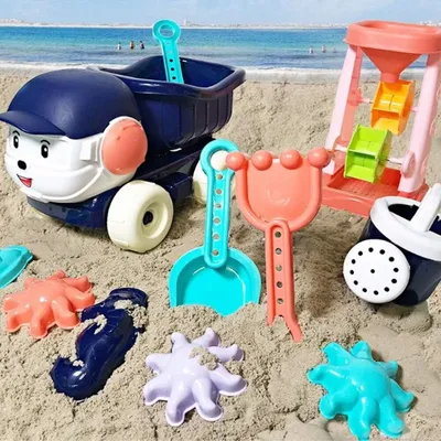 Baby Beach Sand Toys Children Summer Toy Car Model Sprinkler Shower Shovel Tool Classic Play Toys Sand Play Toys Children Beach