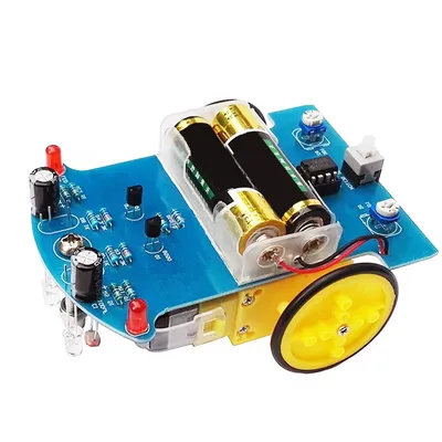 D2-1 DIY Intelligent Tracking Line Smart Car Kit with TT Motor DIY Soldering Project Solder Smart