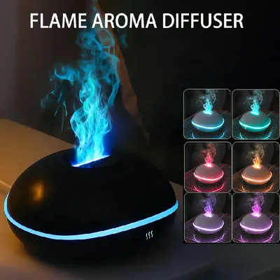 Colorful Flame Air Humidifier Aroma Diffuser Portable USB Car Aromatherapy Humidifiers Essential