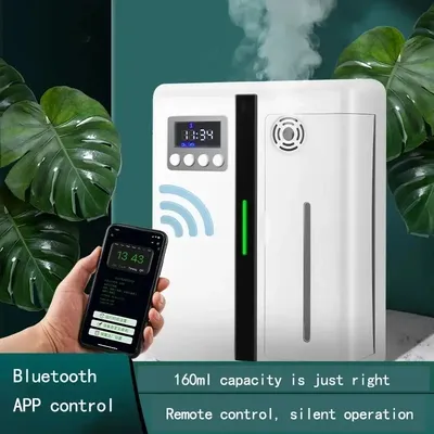 160ml Waterless Scent Diffuser Bluetooth Wall-Mounted Fragrance Machine Smart Scent Diffuser For