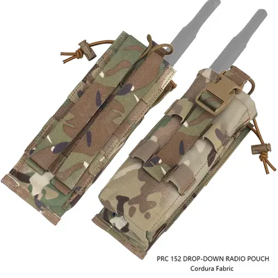Radio Pouch Walkie-Talkie Bag PRC 152 Drop-down Radios Outdoor Tool MOLLE Belt Pouches for Hunting