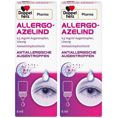 Allergo-Azelind 0.5Mg/Ml Doppelpack 2x6 ml Augentropfen Image