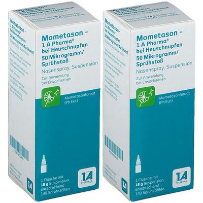 Mometa 1A BEI Heuschn 50 Doppelpack 2x18 g Nasenspray Image