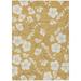 Gray 46 x 30 x 0.19 in Area Rug - Addison Rugs Machine Washable Indoor/Outdoor Chantille ACN1032 Gold 3' x 5' Rug | 46 H x 30 W x 0.19 D in | Wayfair