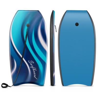 Costway 33/37/41 Inches Lightweight Body Board Boogie Board with EPS Core XPE Deck HDPE Bottom-L