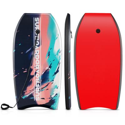 Costway 33/37/41 Inches Lightweight Body Board Boogie Board with EPS Core XPE Deck HDPE Bottom Multicolor2-L