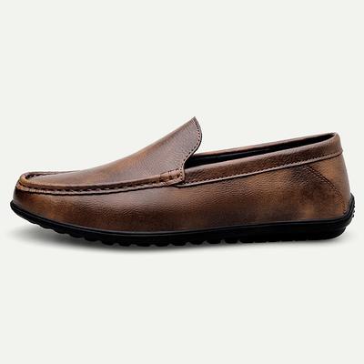 Men's Loafers Slip-Ons Comfort Loafers Penny Loafers Leather Comfortable Slip Resistant Loafer Black Brown