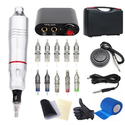 Basekey Tattoo Machine Set Rotary tattoo Pen Box Needle Power Supply Suitable for Tattoo Artists