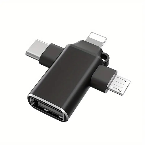 Gilt für Apple Huawei Rollenmaschinenlinie Typc Adapter OTG 3-in-1 Tablet Lesen U Disk Maus USB3.0 Konverter Image