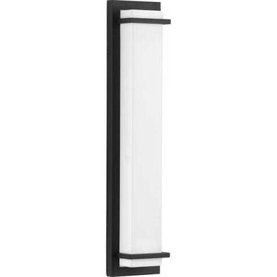 Progress Lighting 238132 - BLACK TWO-LIGHT LARGE LED OUTDOOR SCONCE ACRYLIC SHADES (P560211-031-30) Outdoor Sconce LED Fixture