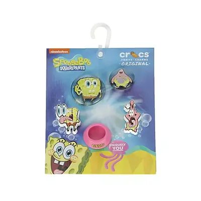 Crocs Unisex Spongebob Bubble 5 Pack Jibbitz