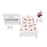 iju7gthy Toys Set 5 4Th of July Indoor Dollhouse Furniture Bed Setature Living Room Kids Pretend Play Toy