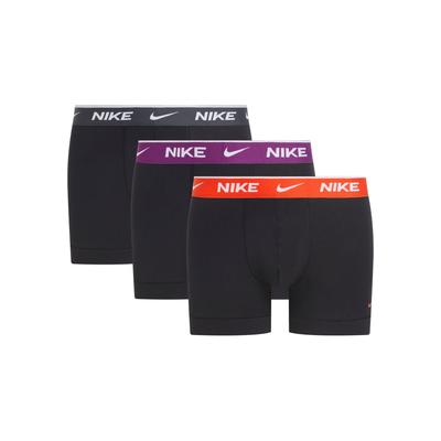 Trunk NIKE UNDERWEAR, Herren, Gr. L (50), schwarz (vtch, anthrct, tm orng wb), Jersey, Obermaterial: 95% Baumwolle, 5% Elasthan, unifarben mit Farbeinsatz, kontrastfarbene Details, bequem, Unterhosen, mit Markenlabel Image