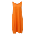 Sommerkleid S.OLIVER Gr. 46, N-Gr, orange Damen Kleider Freizeitkleider in Crinkle Optik