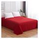 MAZIPO Bed four pieces set, Green 1pcs Bed Sheet + 2pcs Pillowcases Cotton Bedding Solid Color Flat Sheet Bed Cover Full Queen King Home Textiles(Color:B,Size:3pcs 245x245)