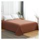 MAZIPO Bed four pieces set, Green 1pcs Bed Sheet + 2pcs Pillowcases Cotton Bedding Solid Color Flat Sheet Bed Cover Full Queen King Home Textiles(Color:L,Size:3pcs 245x265)