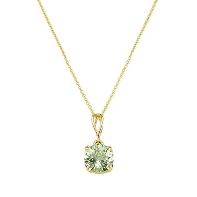 Luigi Merano - Kette mit rundem Edelstein Anhänger, Gold 585 Ketten 1 ct Damen