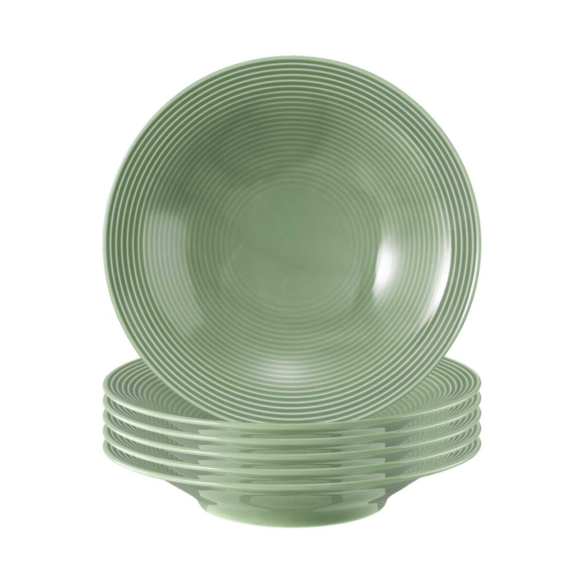 Seltmann Weiden Beat Color Glaze Suppenteller ø 22,5 cm 6er Set Salbeigrün Image
