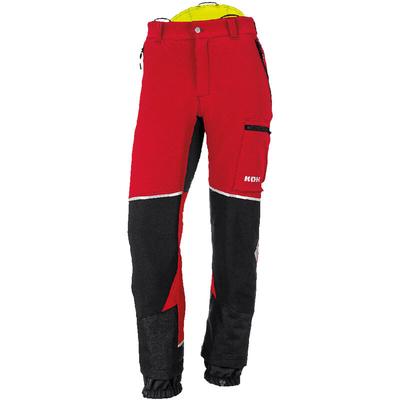 KOX - Schnittschutzhose Stretch Elch 2.0 Rot/Gelb Gr. 44