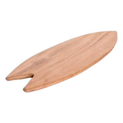 Delicious Coasts,'Handcrafted Geometric Conacaste Wood Cheese Board'