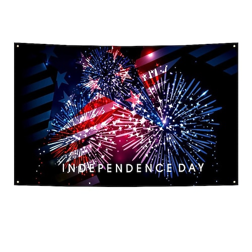 Wandteppich US 4. Juli Unabhängigkeitstag Outdoor Flagge Adler Freiheit Outdoor Banner Flagge Terrasse Garten Heimdekoration rot weiß blau Image