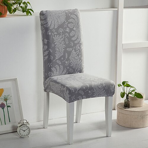 Esszimmerstuhlbezug Stuhlhussen mit hoher Rückenlehne, Bezug für Esszimmerstühle, Bürostuhlbezug, floraler Schmetterlingsdruck, Schonbezüge Image