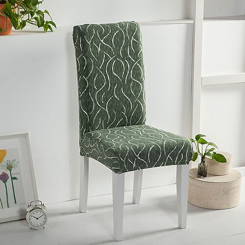 Esszimmerstuhlbezug Stuhlhussen mit hoher Rückenlehne, Bezug für Esszimmerstühle, Bürostuhlbezug, floraler Schmetterlingsdruck, Schonbezüge Image