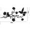 Metallvögel-Wandkunst, Metallvögel, Wanddekoration, Kunstvögel für Haus, Garten, Garten, Terrasse, Außendekoration