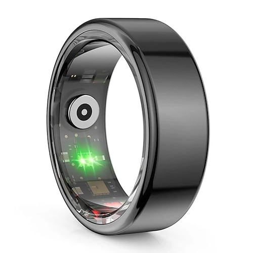 Neuer R02-Smart-Ring, multifunktionaler Schritt- und Gesundheitstracker, Herzfrequenz- und Blutsauerstoffmonitor, wasserdicht, für Männer und Frauen, Schlaf-Fitness Image