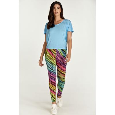 T-Shirt mit tiefblauem Tencel und drapiertem Rücken Image