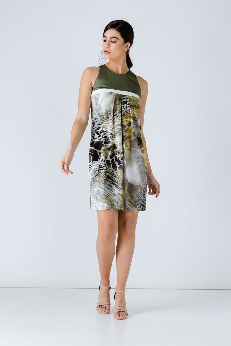 Tropisches Mirage-Jerseykleid Image