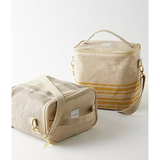 Anthropologie Bags | Nwt Anthropologie Soyoung Lunch Poche Bag Adult Lunchbox Raw Linen Easy To Clean | Color: Gold/Tan | Size: Os