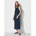 Women's Satin Dress | Navy | Large | UNIQLO US