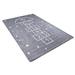 Gray 99 x 63 x 0.4 in Area Rug - Isabelle & Max™ Stanfill Area Rug w/ Non-Slip Backing Polyester/Cotton | 99 H x 63 W x 0.4 D in | Wayfair