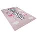 Pink 217 x 63 x 0.4 in Area Rug - Zoomie Kids Onondaga Area Rug w/ Non-Slip Backing Polyester/Cotton | 217 H x 63 W x 0.4 D in | Wayfair