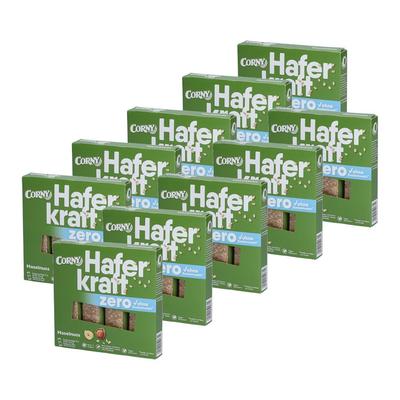 Corny Haferkraft Zero Faltschachtel Haselnuss x10 10x4 St Riegel Image