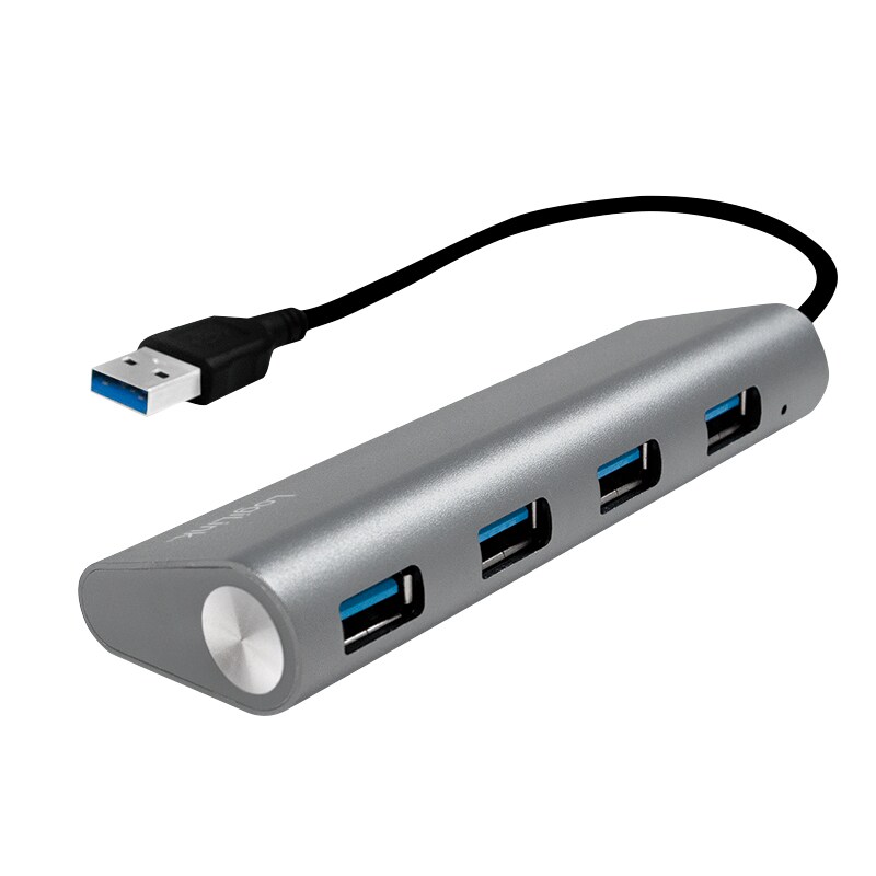 LogiLink UA0307 - USB 3.2 Gen 1 (3.1 Gen 1) Type-A - USB 3.2 Gen 1 (3.1 Gen 1) Type-A - 5000 Mbit/s - Aluminium - Aluminium - CE - RoHS Image
