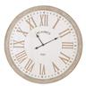 Orologio inciso bianco e beige Ø 90 cm