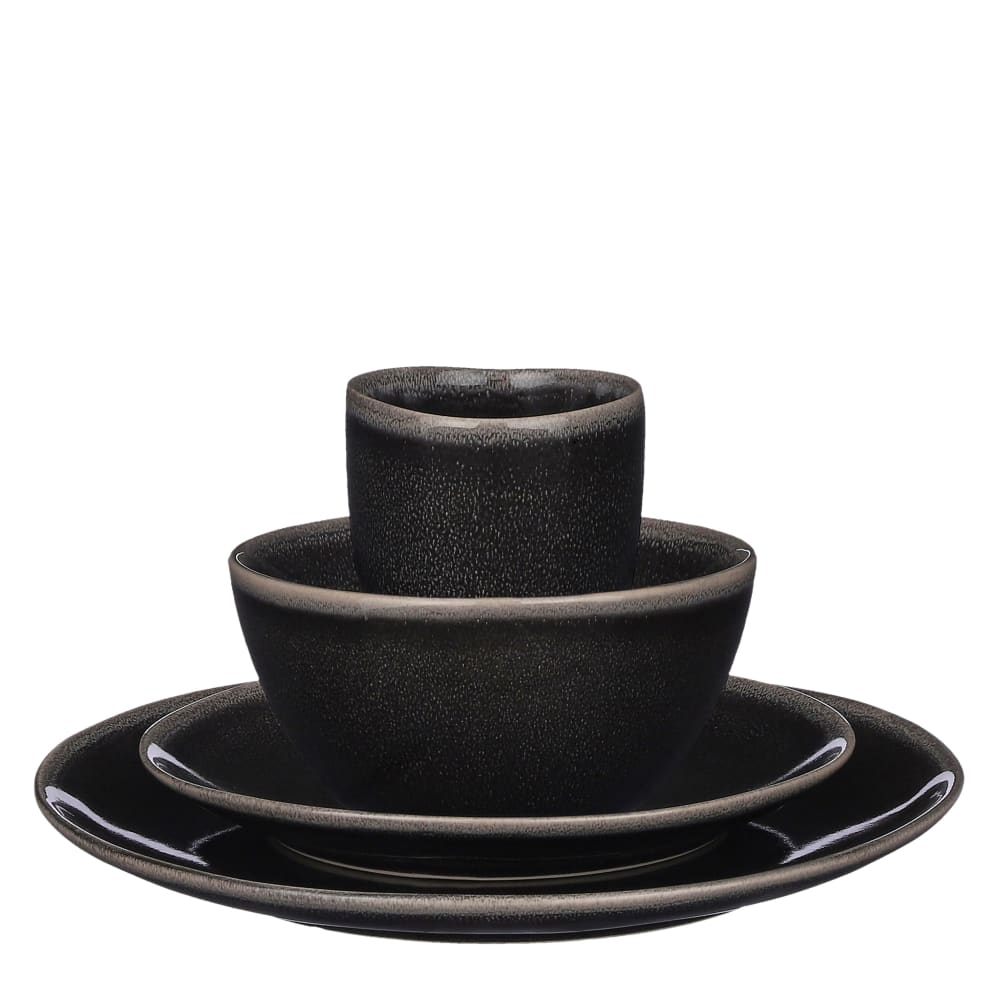 Set di stoviglie Tabo Nero H32xB27xL31cm