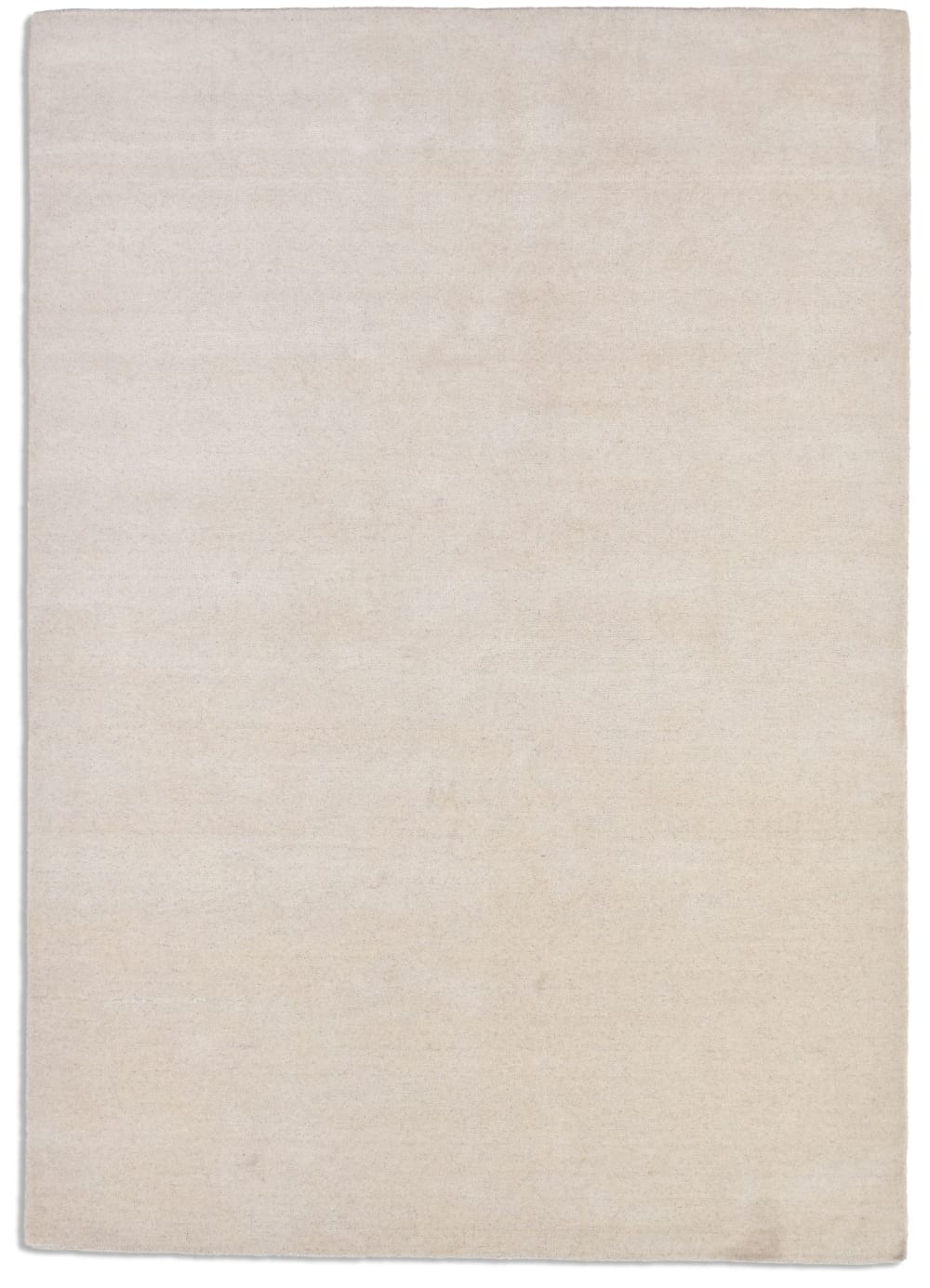 Tappeto tessuto a mano in lana vergine - crema - 60x90 cm