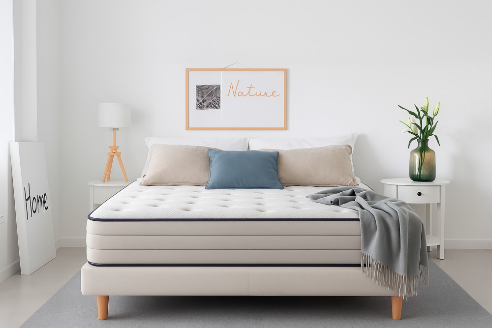 Materasso a molle insacchettate e memory foam 30 cm 140x200 cm