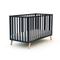 Lettino bambini evolutivo legno - Grafite grigio - 60 x 120