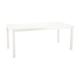 Tavolo per 8/10 persone in alluminio bianco opaco allungabile cm160x90