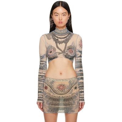 Beige Soleil Turtleneck - Black - Jean Paul Gaultier Knitwear
