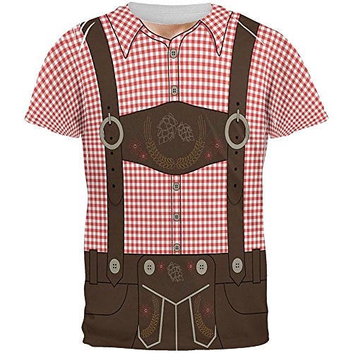 Oktoberfestbier T-Shirt-Ärmel Lederhosen Grafik Für Paar Herren Damen Erwachsene Oktoberfestbier 3D-Druck Urlaub Party